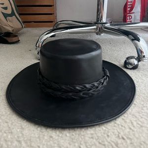 ASN black double braided hat